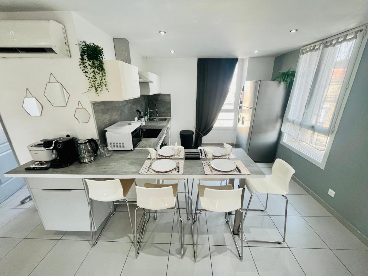 Superbe Duplex Design Neuf 2 Chambres, Climatise Tout Confort, Facile D,Acces Stationnement Gratuit Marsella Exterior foto
